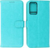 Oppo A94 5G & Oppo A95 5G Hoesje - Book Case Telefoonhoesje - Kaarthouder Portemonnee Hoesje - Wallet Case - Groen