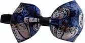 Hondenstrik Halloween zwart/lila pomoen - feeststrik hond - strikje hond - (bow tie / vlinderstrik) hond / kat