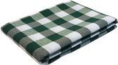 Geruit Tafelkleed Grote ruit groen 140 x 400 (Strijkvrij)- boerenbont - picknick - traditioneel - vintage