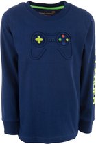 Stones and bones Stones & Bones Jongens Longsleeve Tshirt Tougher Gameleader Midnight - 140