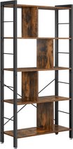 Boekenkast | Boekenkast zwart | Boekenkast vintage | Boekenkasten | Boekenrek | Boekenkast bruin | B07K8C434N |