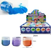 Speelzand - Hydrofoob Zand - Magic Sand - Sand - Zand Dat Niet Nat wordt - In 3 Kleuren - Blauw - Paars - Oranje - 107 Gram - Speelgoed Zand Creatief - Fantastic Sand - Speelgoed V