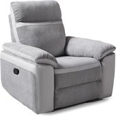 Santos handmatige relax stoel - grijze en wit - 99 x 93 x 99 cm