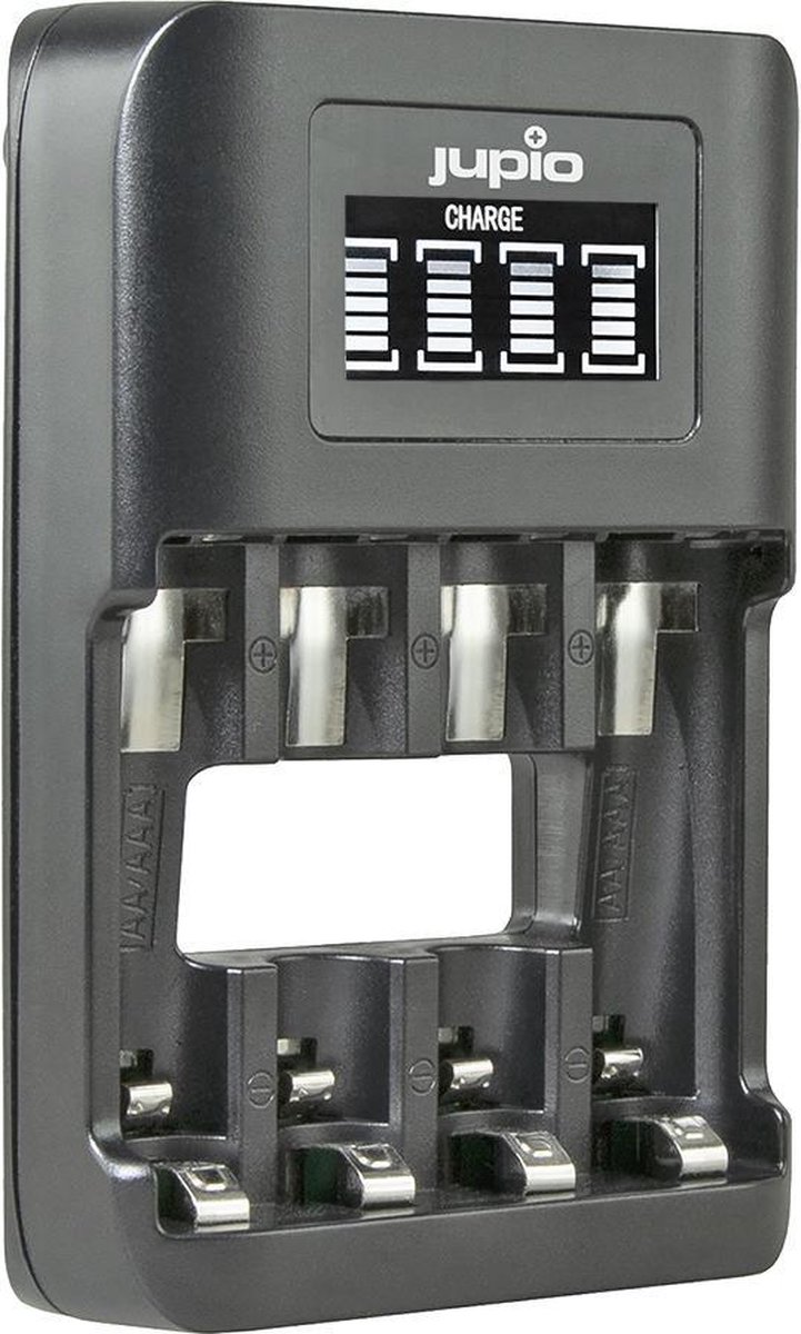 Jupio USB 4-slots Ultra Fast Battery Charger LCD
