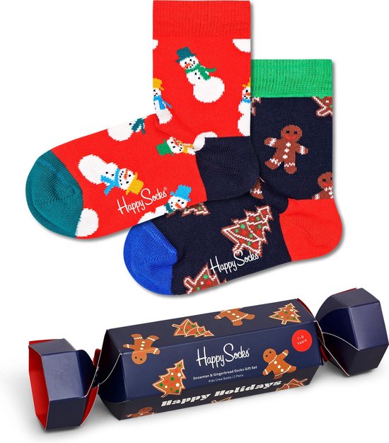 Happy Socks - Kids 2-Pack Holiday Socks Gift Set - Unisex - Sokken