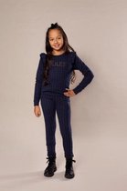 DJ Dutchjeans meisjes krijtstreep broek Navy