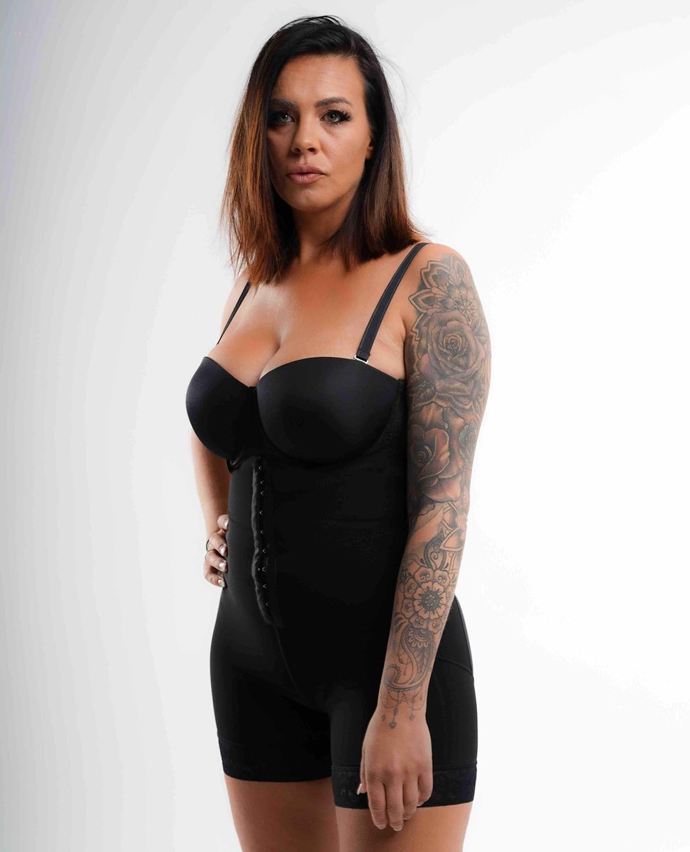 Bella Fit™ Valentina - afslank body shapewear met haakjes - zonder  schouderbandjes