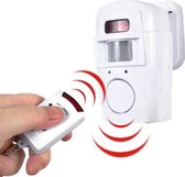 bewegingssensor - 2 afstandsbedieningen - sensor alarm - bewegingsmelder - entree melder