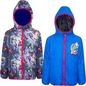 Avengers winter jas, omkeerbaar - blauw - grijs - 8 jaar - 128