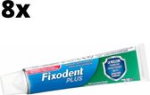 Fixodent Plus Duo Bescherming Antibacterieel Kleefpasta - 8 x 40 gram - Voordeelpakket