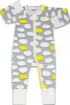 Zipster Wolken - Baby Romper - Bamboe - Met 2-way ritssluiting - Maat 68-80