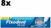 Fixodent Plus Anti-voedselresten Kleefpasta - 8 x 40 gram - Voordeelpakket