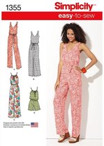 Variaties Maxi Jurk en Jumpsuit Naaipatronen 1355 Simplicity Maat 30-52