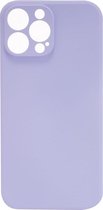 Shop4 - iPhone 13 Pro Hoesje - Zachte Back Case TPU Siliconen Mat Paars