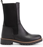 Travelin' Ringdal Leren Dameslaarzen - Wol gevoerd - Chelsea boots - Zwart leer - Maat 40