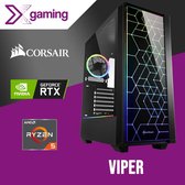 VIPER Game PC Ryzen 5 5600G, GeForce RTX3060, 16GB, 1 TB NVME SSD