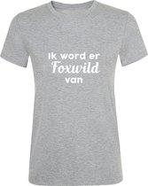 Foxwild Heren t-shirt | Peter Gillis | massa is kassa | Hatseflatse | Grijs