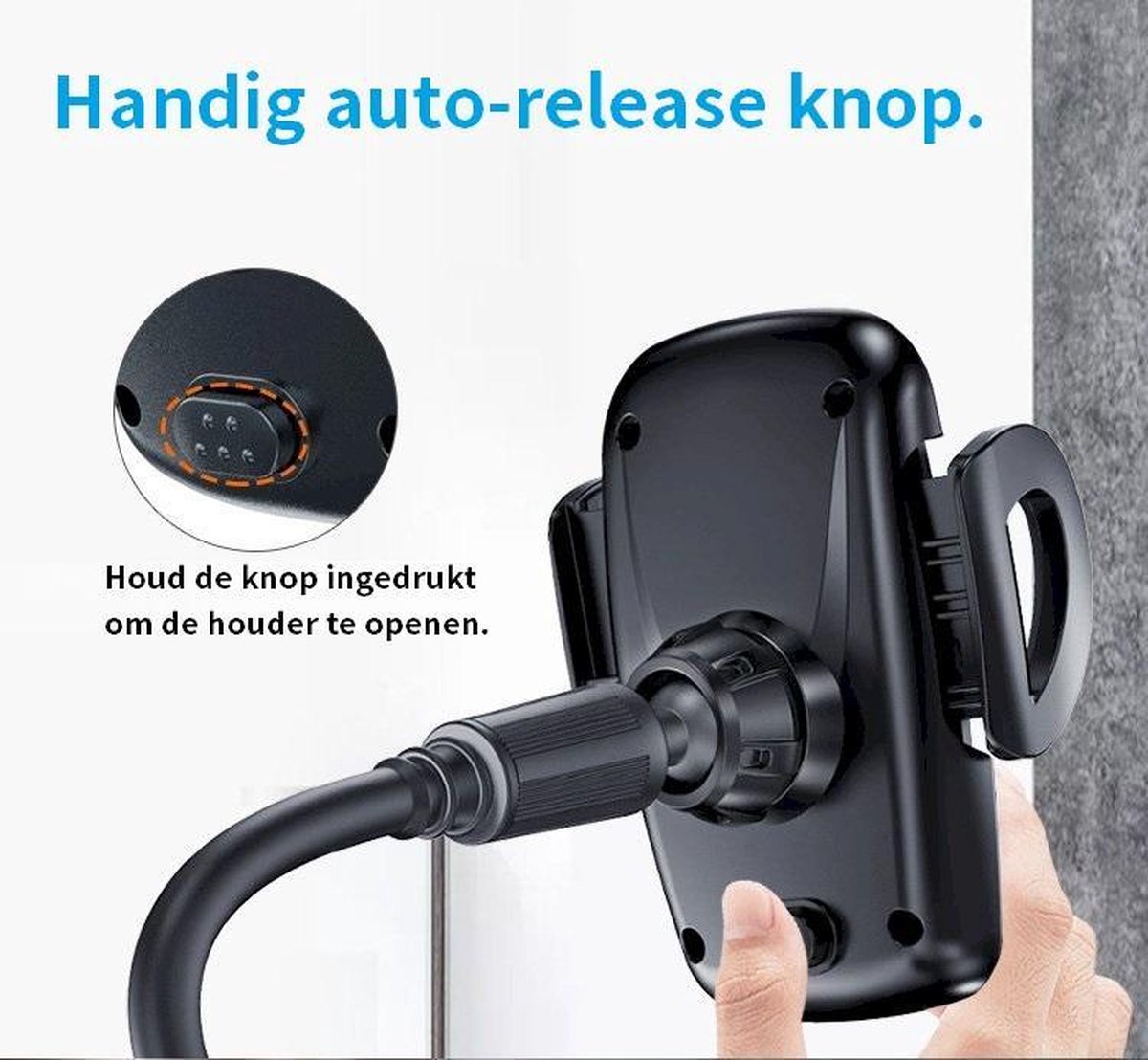 Support universel pour smartphone handsfree pour voiture pour porte-gobelet  bras flexible - Noir - Acheter sur PhoneLook