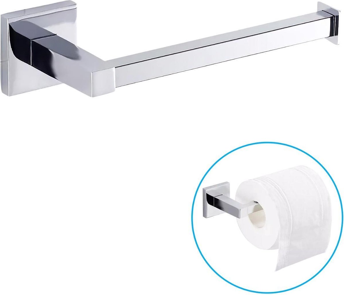 Sanics Toiletrolhouder Zilver Inclusief Montage set - WC Rolhouder RVS - Closetrolhouder