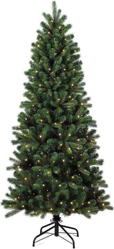 Sapin de Noël artificiel Alaska Slim 240 cm avec éclairage LED + Smart Adapter  bol.com