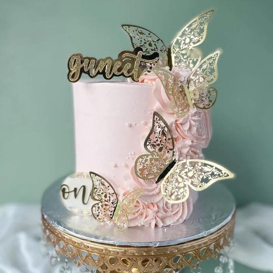Décorations de gâteaux de Papillon, gâteau d'anniversaire Topper