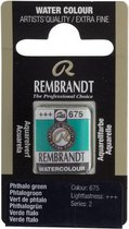 Rembrandt water colour napje Phthalo Green (675)