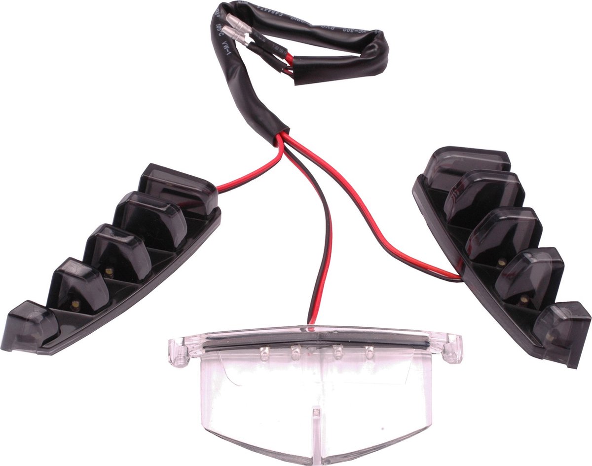 Verlichting Grill LED Wit | Piaggio Zip SPWitte LED-verlichtingset 3-delig voor in voorkap (alleen SP-neus) | Piaggio Zip SP