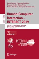 Lecture Notes in Computer Science 11748 - Human-Computer Interaction – INTERACT 2019