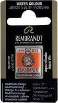 Rembrandt water colour napje Cadmium Orange (211)