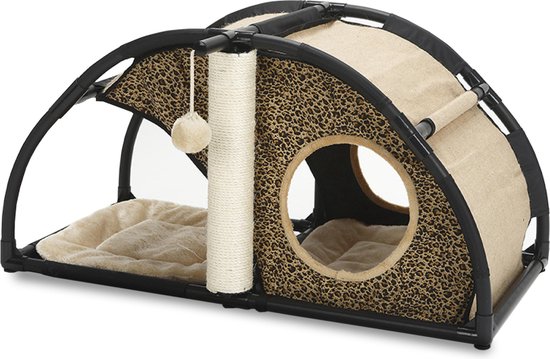 Luxe katten speel tent en rustplek– Kattentent – Slaapplek – Kattenhuisje –  Kattenbed... | bol.com