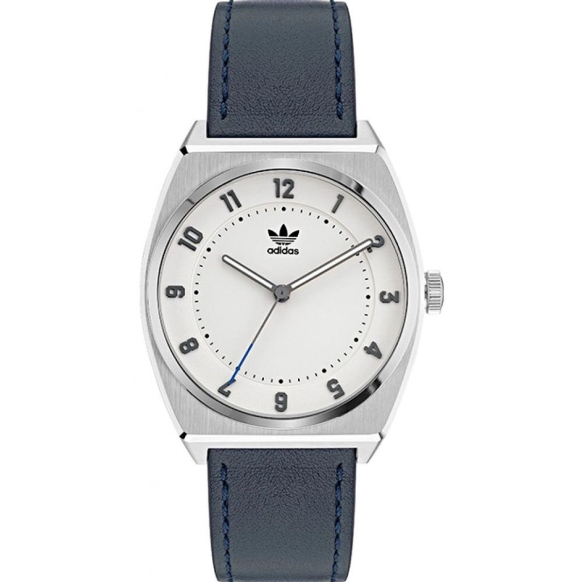 Adidas Blauwe Leren Horloge Met 5ATM Waterdichtheid