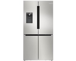 Bosch Serie 6, koel-vriescombinatie, meerdere deuren, 183 x 90,5 cm, geborsteld staal met anti-vingerafdruk, KFI96APEA