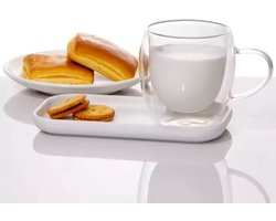 Megalin - dubbelwandige glazen met oor set van 2 - 250 ml