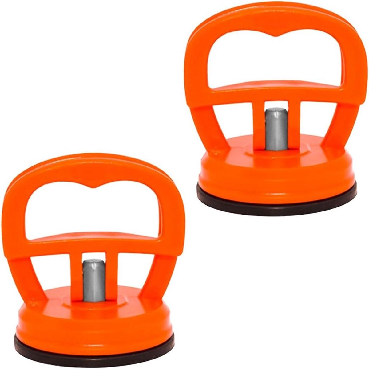 Autodeuken zuignap heavy duty - zware belasting vacuümzuignap - autodeuken deukverwijdering - 2 stuks - auto deuken verwijderen - oranje .