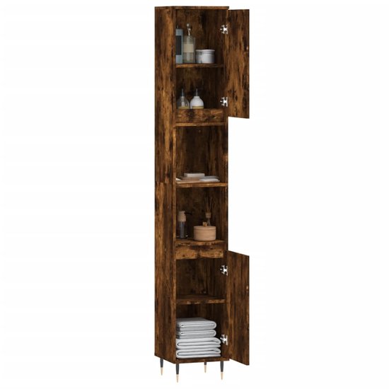 Houten badkamerkast Palm en Wave