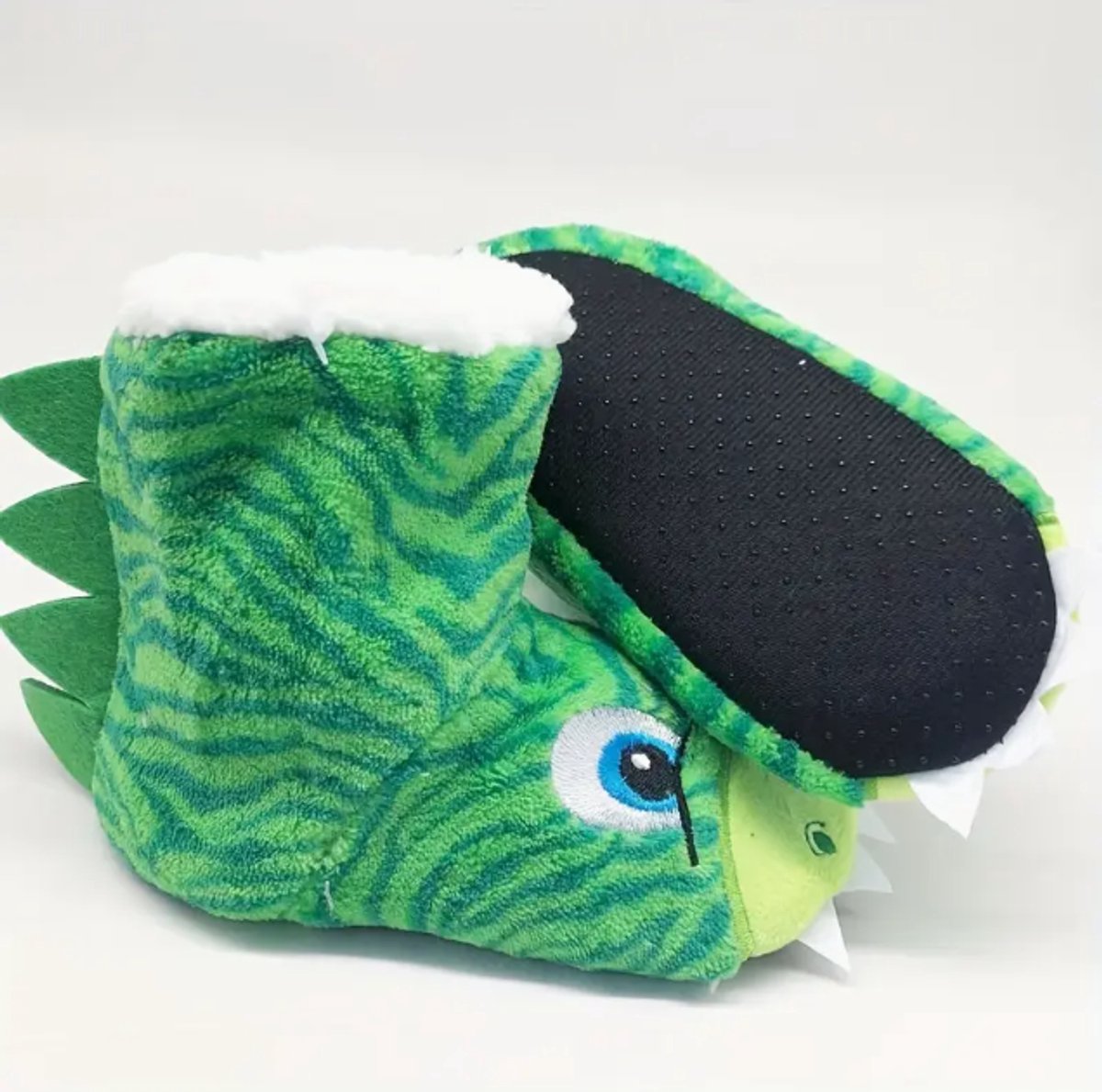 Grappige pantoffels | Dino Sloffen | Peuter Sloffen | One size fits all maat 30 t/m 34 voor Kinderen, Dames en Heren | Pantoffel | dierensloffen | Pluche dierenpantoffels | zachte binnenschoenen | Sloffen en Pantoffels maat 30, 31, 32, 33, 34