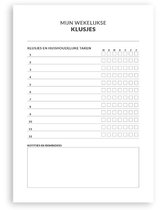 Planbooks - Klusjes overzicht - A5 - Klusjes planner - To Do Planner - Deskplanner - Huishouden