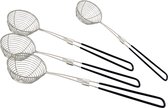 Purepeak Fondue netjes - Chinese Fondue - RVS - Ø6.5 cm - 4 Stuks - Zwart