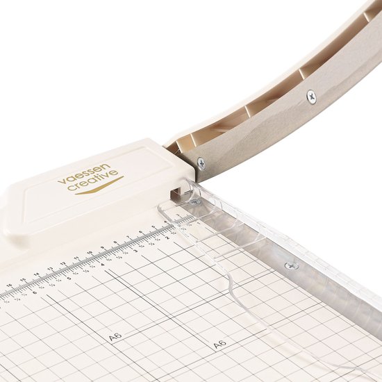 Vaessen Creative Coupe-papier guillotine 30cm Blanc cassé