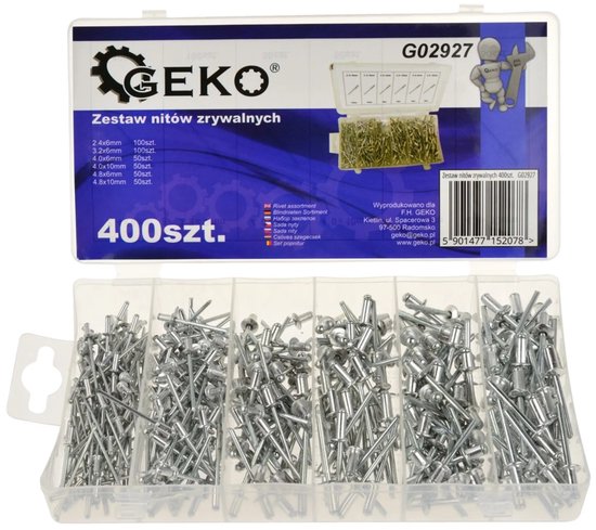 120-delige Aluminium Popnagelset 4,8 X 20 Mm - Blindklinknagels Voor Metaal, Meubels & Marine