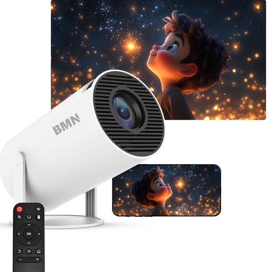 Projektor 22000 Lumen WiFi 5G Bluetooth 1080P Nativ WiMiUS Mini Tragbar mit Zoom Keystone Full HD 4K für Android iPhone PC LED Unterstützung Fire Stick TV