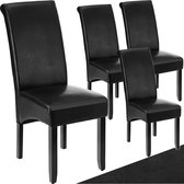 Bol.com tectake® Eetkamerstoel - Comfortabele kunstleren stoel met hoge rugleuning - Keukenstoel voor keukentafel - Gestoffeerde... aanbieding