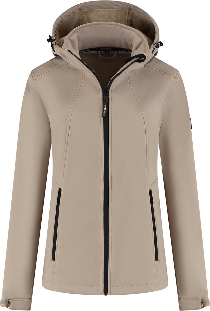 Kjelvik Outdoorjas Leah Zand Geel