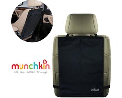 Munchkin Autostoelbeschermer - De luxe kick mats - 2 voorstoelbeschermers - 41,5 cm x 56 cm - Zwart - Voorkomt verschuiven