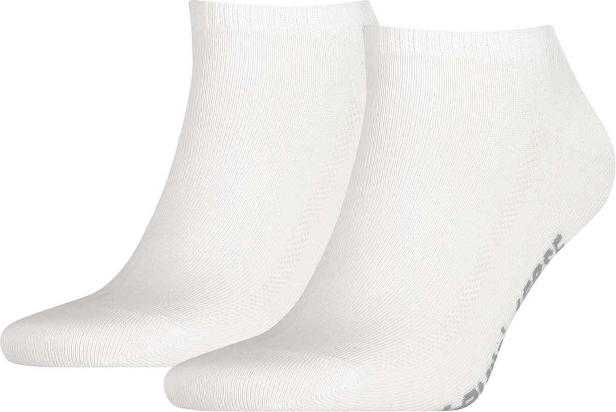 2 paar Levis unisex sokken 168SF laag uitgesneden sneaker sokken korte sokken Wit