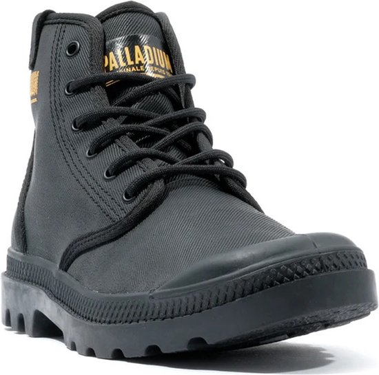 PALLADIUM Bottines unisexes Pampa Hi Coated Boots Bottes femmes 74375 Zwart