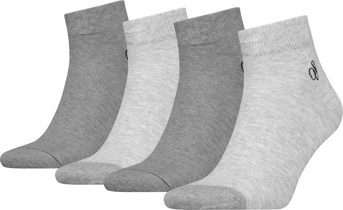 SOKKEN 4 PACK Scotch & Soda kwartsokken voor heren in een verpakking van 4