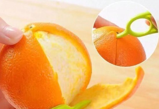 Éplucheur d'orange - Orange - Mandarine - Citroen - Agrumes - Peel - Peel - Peeler - Oranje - L'outil parfait pour un épluchage rapide et facile