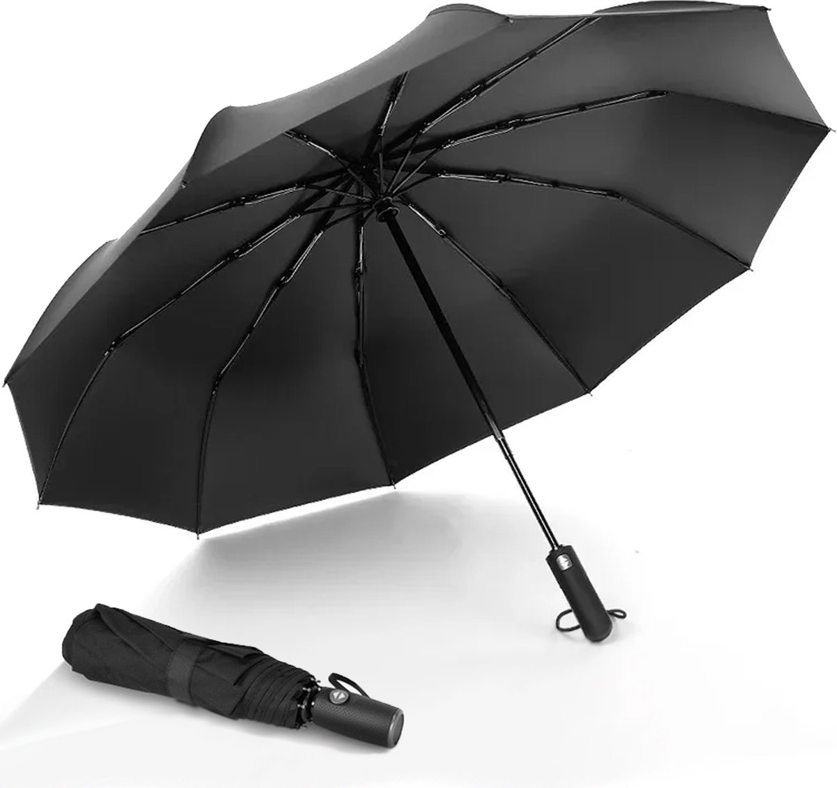K&L Stormparaplu Opvouwbaar zwart stormbestendig