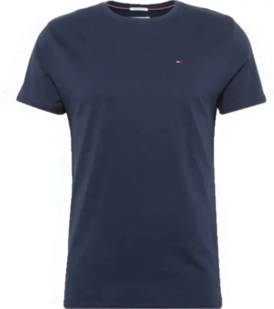 Tommy Hilfiger crew neck shirt, donkerblauw - Maat M -